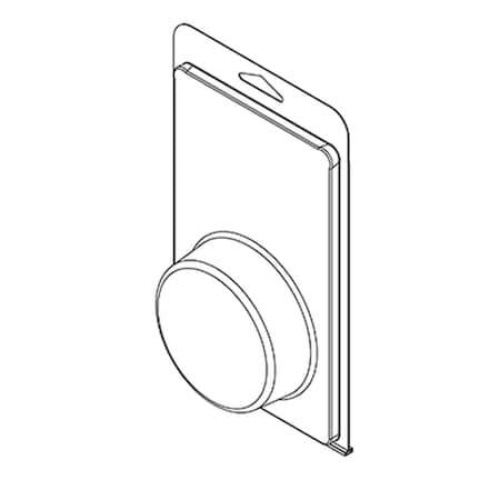 Visipak Thermoform-CLAMSHELL-#400-8.250-4.938-3.313-ROUND-1.125-0.020-CLEAR,  400TF